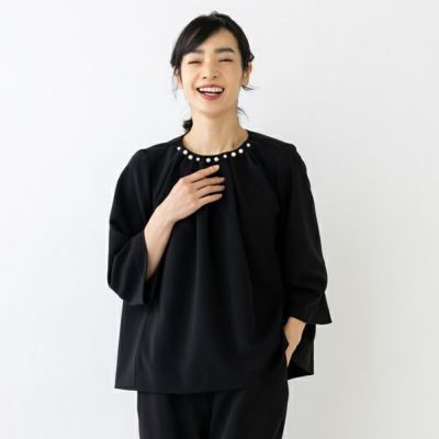 SONONAVY】【MUMダブルクロス】ペプラムギャザーブラウス【20220916