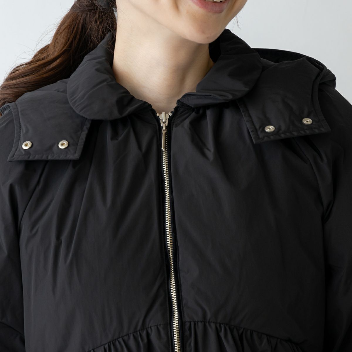 SONO フェミニティフーディブルゾン ブラック SONO フェミニティフーディブルゾン ブラック SONOソーノフェミニティ