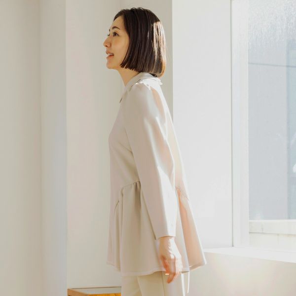 SUMMER SALE】【返品不可】【SONO NAVY】-Dot JACQUARD-ﾁｭﾆｯｸ