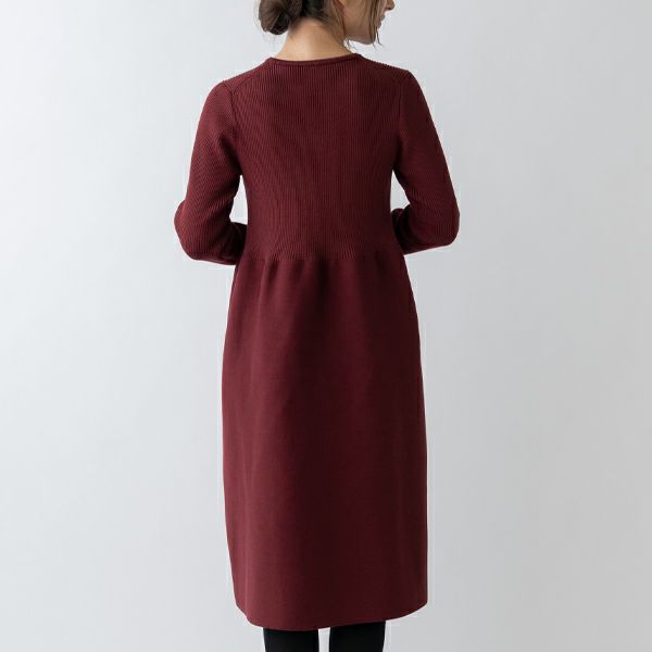 MORE SALE】【返品不可】【SONO】3Dフレアニットワンピース【20231208