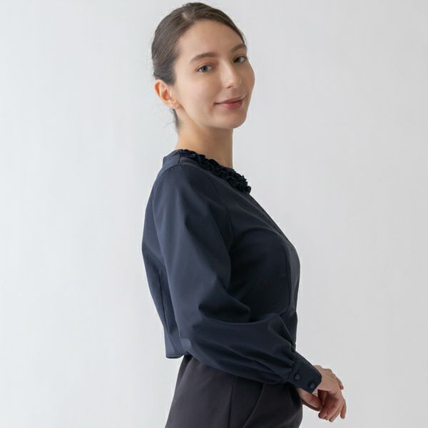 Sono - 22SS 完売品 sono ネイビー ドラマチックラッフル