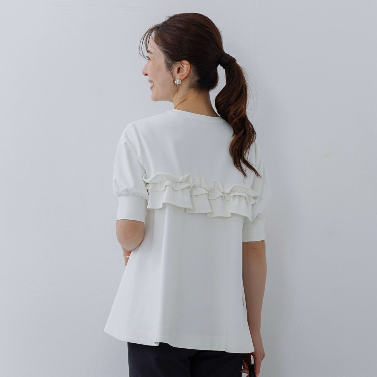 MORE SALE】【返品不可】【SONO】フリルフルチュニックプル