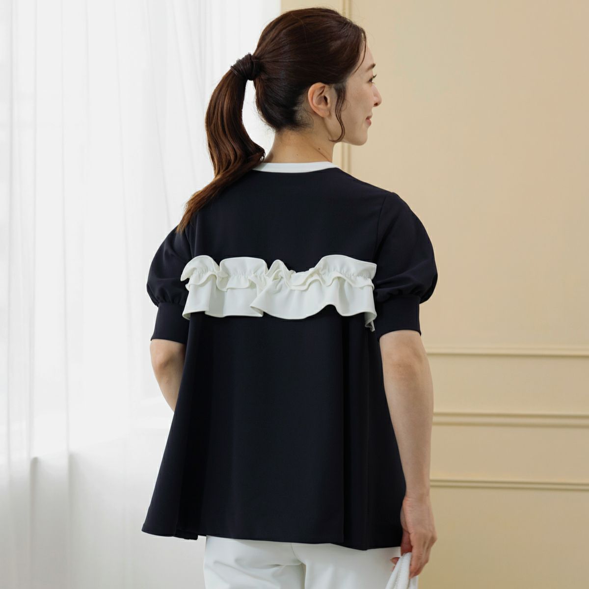 MORE SALE】【返品不可】【SONO】フリルフルチュニックプル