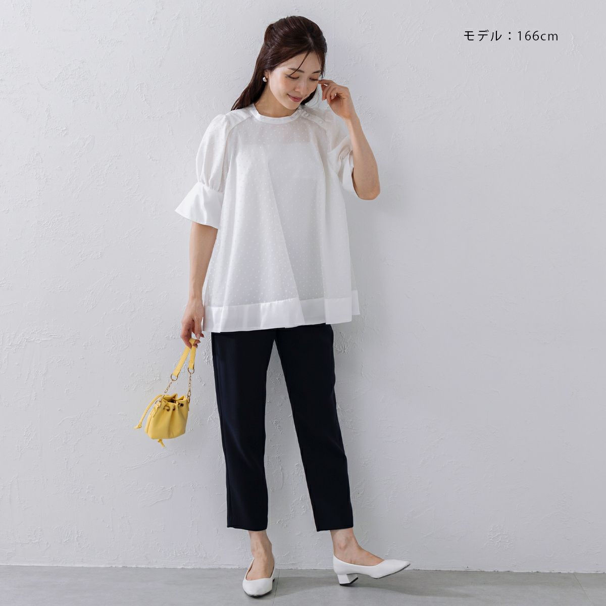 MORE SALE】【返品不可】【SONO】ｸﾘｰﾐｰﾄﾞｯﾄﾌﾞﾗｳｽ【20240517