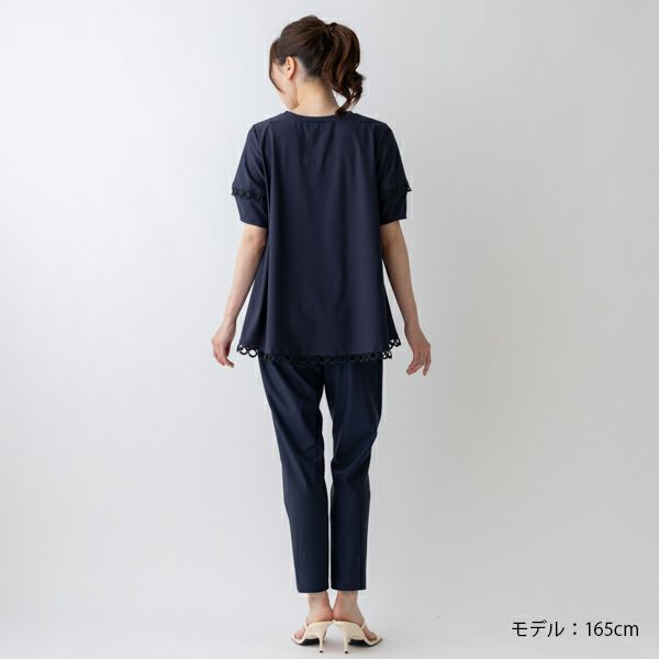 ☆】【SONO】【Summer Stretch】ﾚｰｽﾄﾘﾑﾌﾚｱTEE【20240614