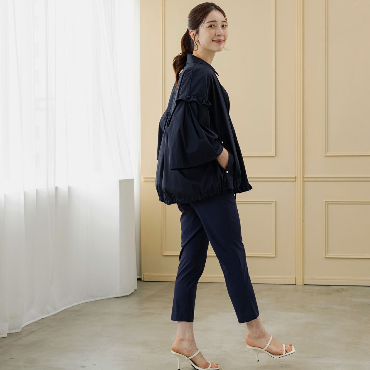 FLASH SALE】【返品不可】【SONO】ﾌﾛｰｲﾝｸﾞﾌﾚｱ撥水2WAYﾗｲﾄｼﾞｬｹｯﾄ  