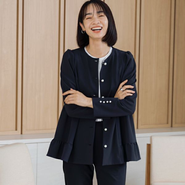 新品未使用SONO lifestyle ジャガードスマートティアードジレ