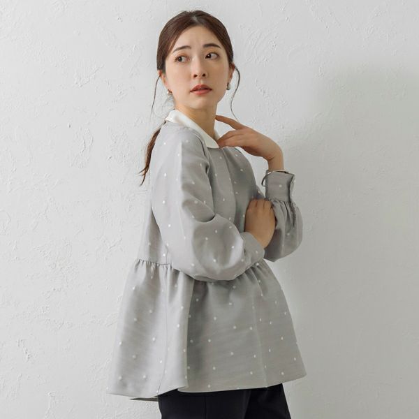SONO】ハミングドットペプラムブラウス【20250207】 | Spendard.com