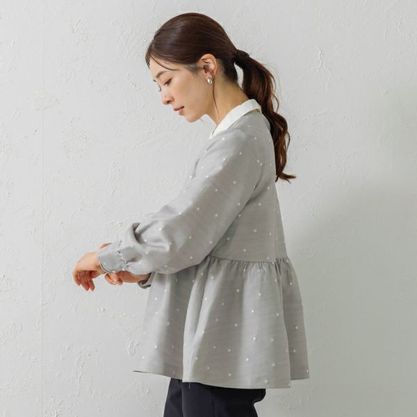 SONO】ハミングドットペプラムブラウス【20250207】 | Spendard.com