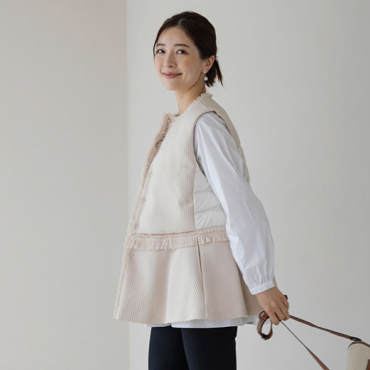 MORE SALE】【返品不可】【SONO】ツイーディペプラムベスト | Spendard.com