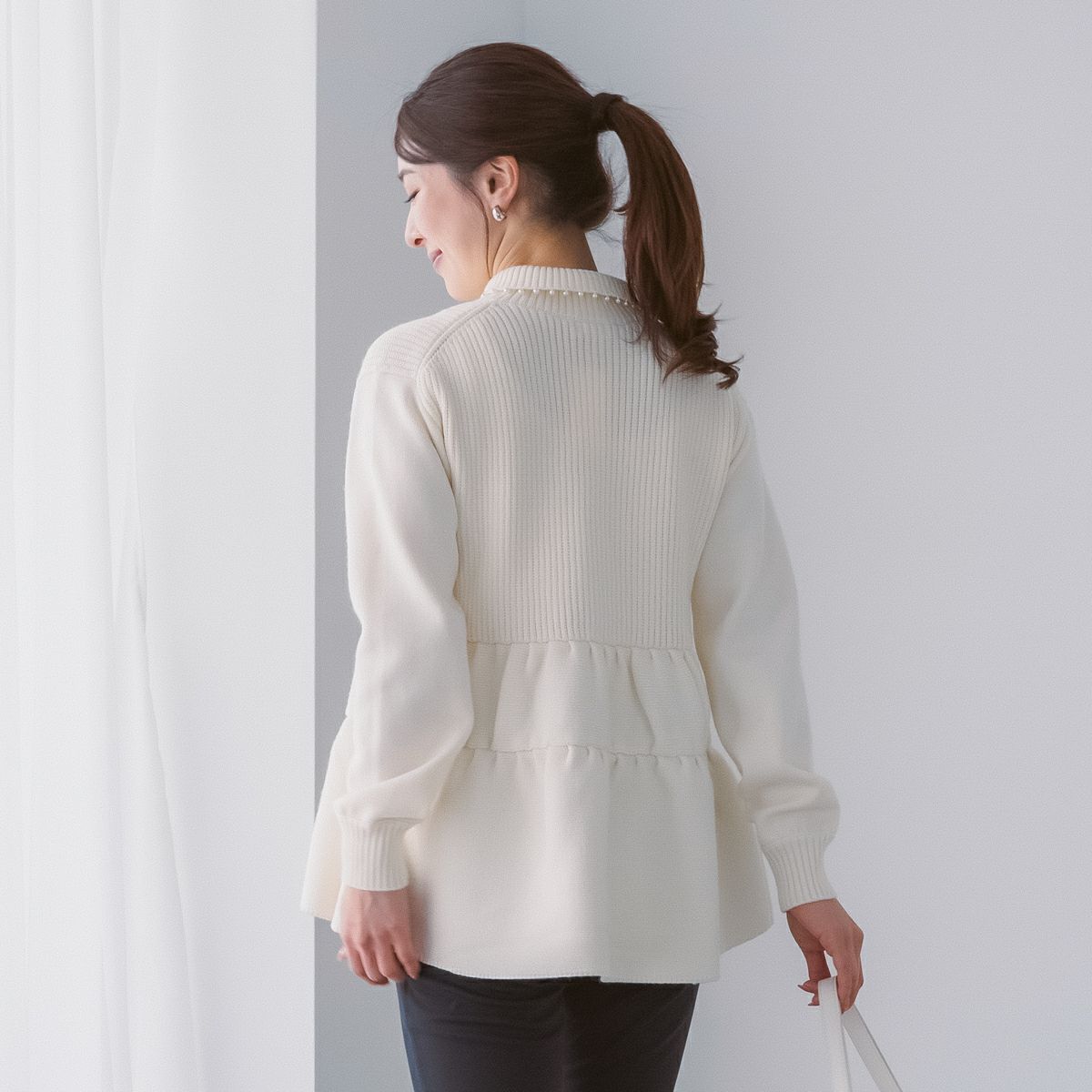 返品不可】【SONO】ﾃｨｱｰﾄﾞﾍﾟﾌﾟﾗﾑ3Dﾆｯﾄﾌﾟﾙｵｰﾊﾞｰ【20241101