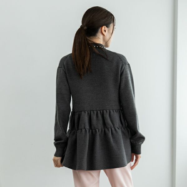 返品不可】【SONO】ﾃｨｱｰﾄﾞﾍﾟﾌﾟﾗﾑ3Dﾆｯﾄﾌﾟﾙｵｰﾊﾞｰ【20241101