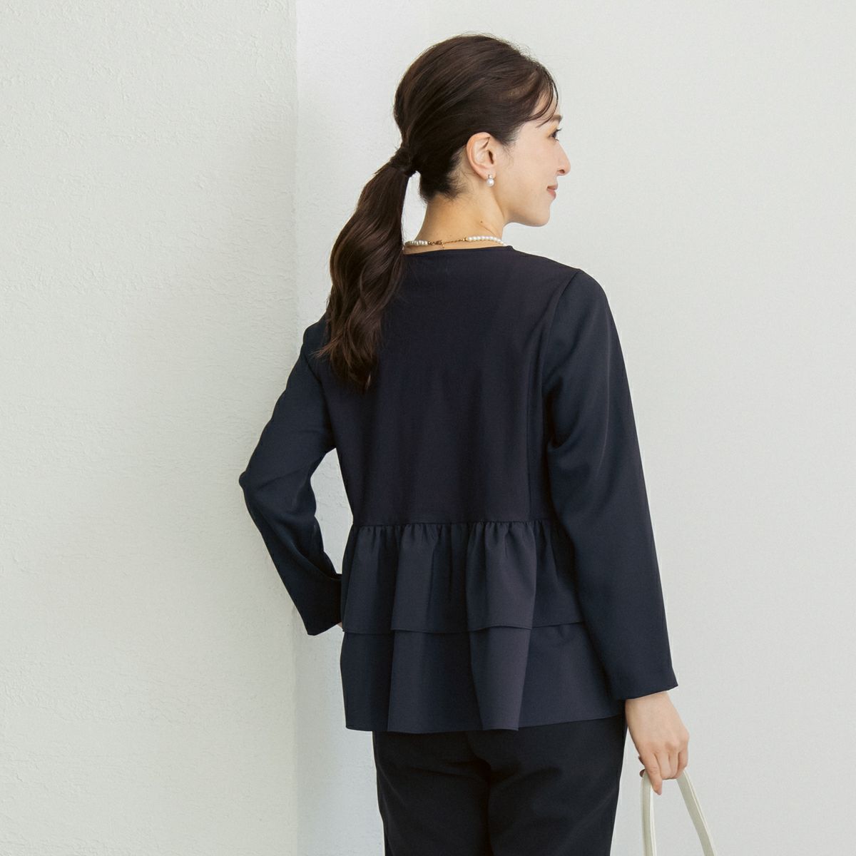 SONO NAVY】ユーティリティティアードプルオーバー【20251017