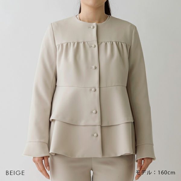 SONO NAVY】ティアードペプラムジャケット【20250117】 | Spendard.com