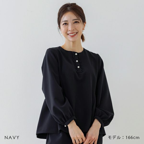 【美品】sono バックティアードブラウス　ブラック Sono（ソーノ）の「【SONO/ソーノ】ダブルクロスセットアップ バック