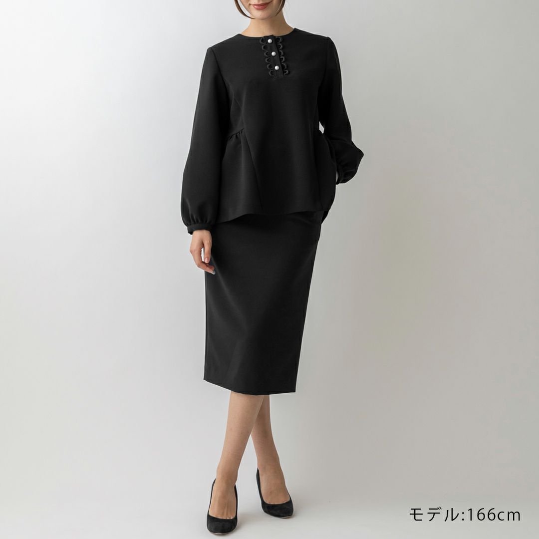 SONO NAVY】バックティアードフルールブラウス【20250117 SONO NAVY】バックティアードフルールブラウス【20250117