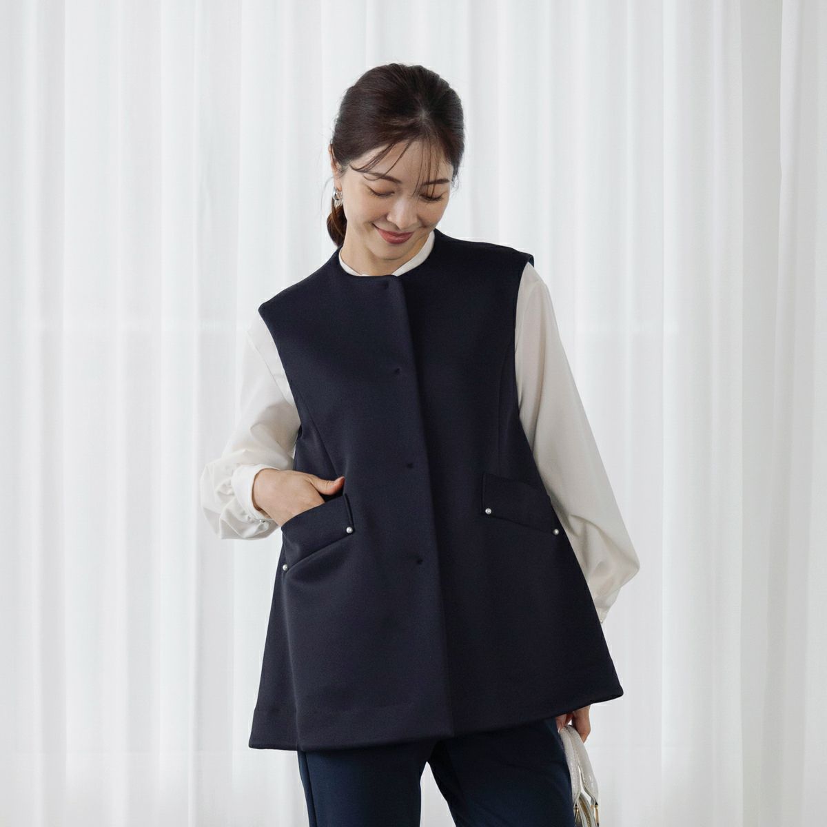 SONO NAVY】マシュマロチュニックジレ【20250117】 | Spendard.com