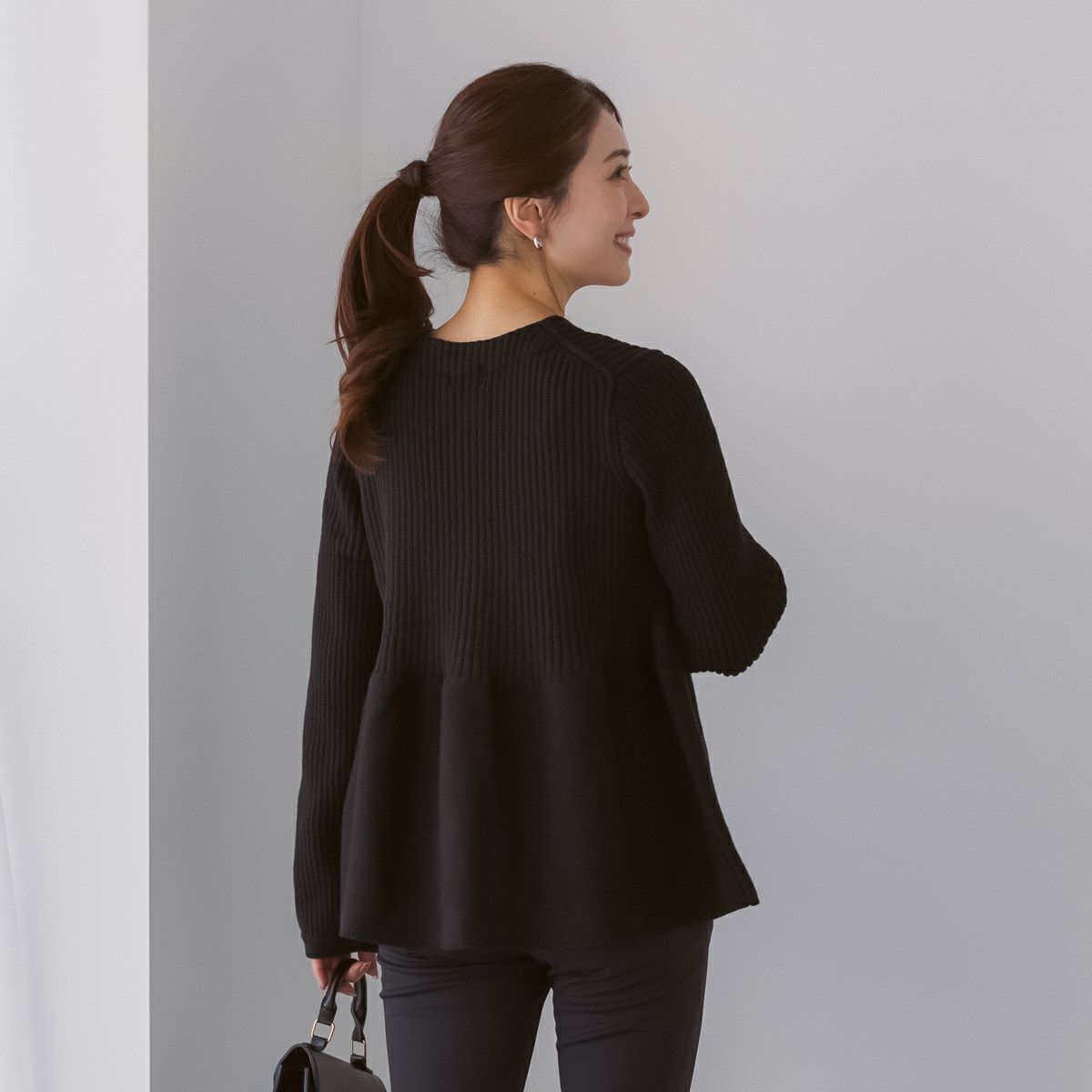 SONO】チアフル3Dペプラムニットカーディガン | Spendard.com