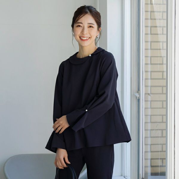 大人気新作 SONO】フラワーカラーAラインフレアプルオーバ【20250307 トップス