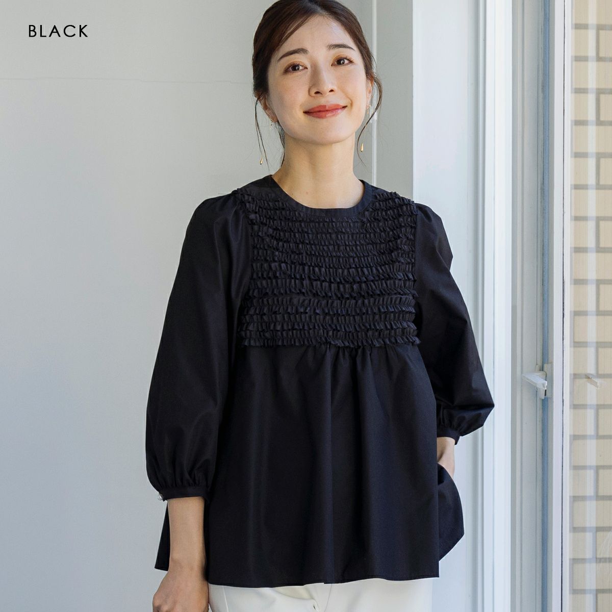 MORE SALE】【返品不可】【SONO】フリルフルフリルブラウス