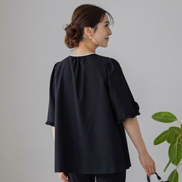 ☆】【返品不可】【SONO】フローイングフレアチュニックブラウス