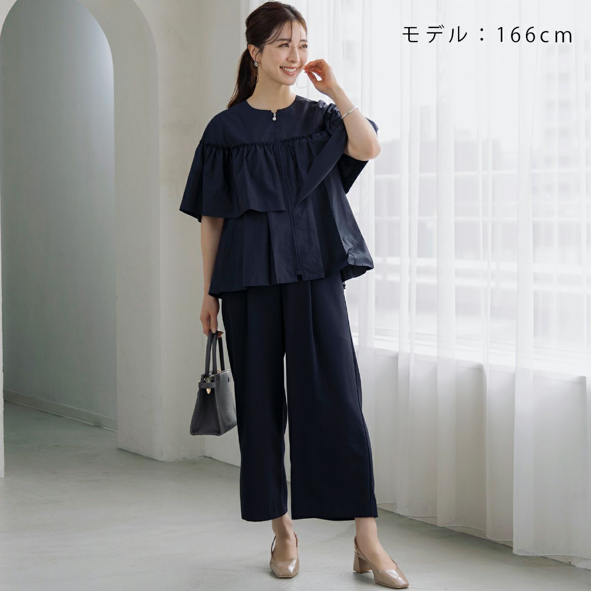 MORE SALE】【返品不可】【SONO】テルテルフレアジャケブラウス