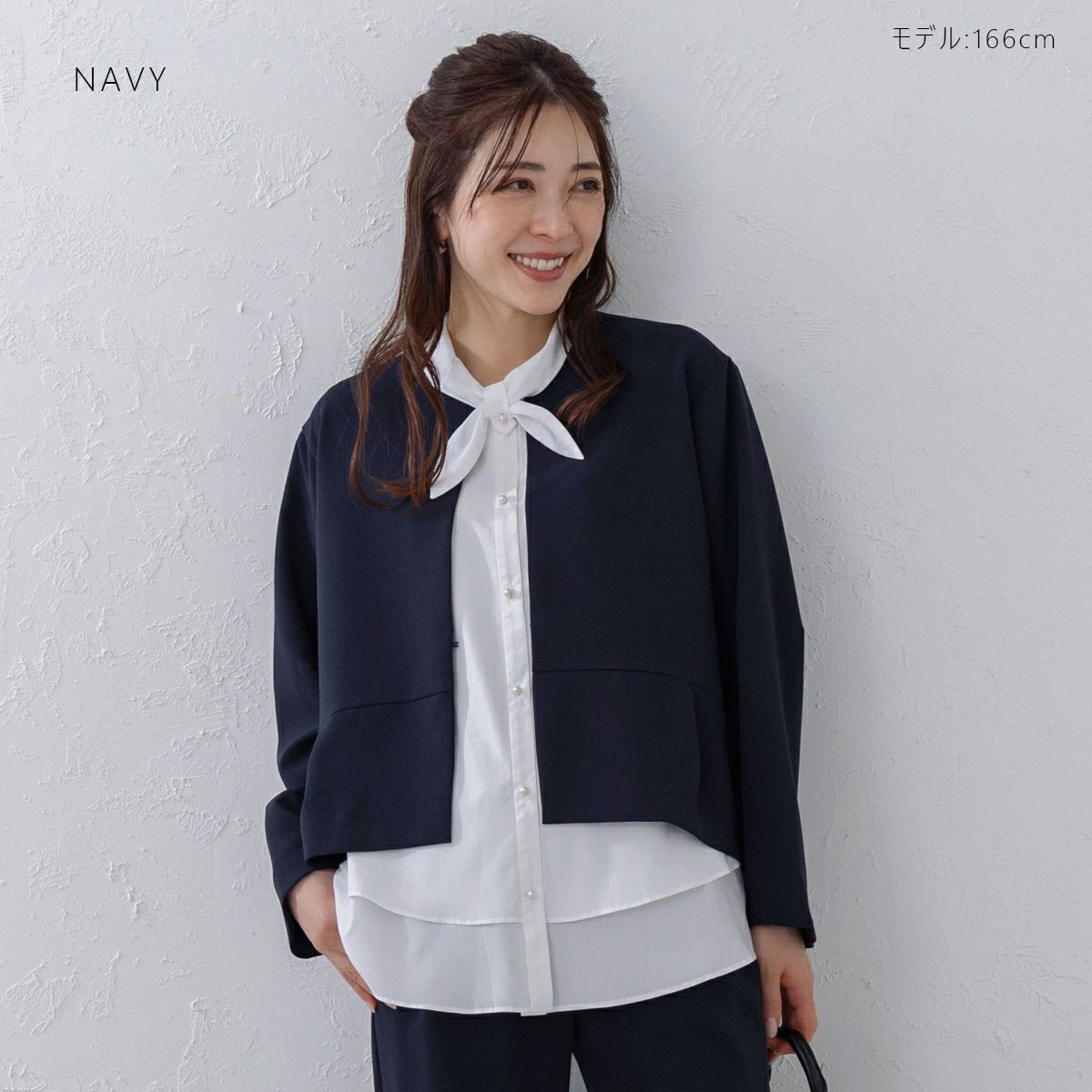 MORE SALE】【返品不可】【SONO NAVY】ミニペプラムショート
