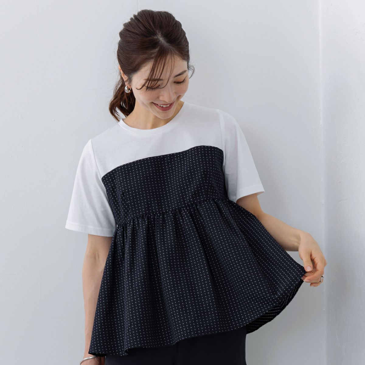 apres les cours ベスト 後ろリボンニットビスチェ キッズ