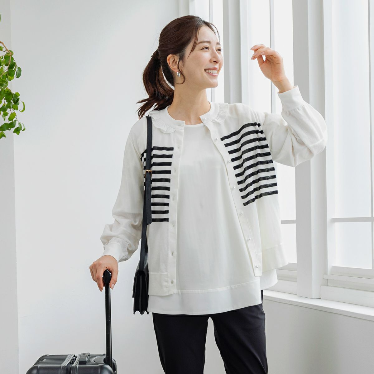 ニット セーター 「SONO/ソーノ」 エアリーフローコットンコロンニットカーディガン レディース SONO】 エアリーフローコットンコロンニットカーディガン