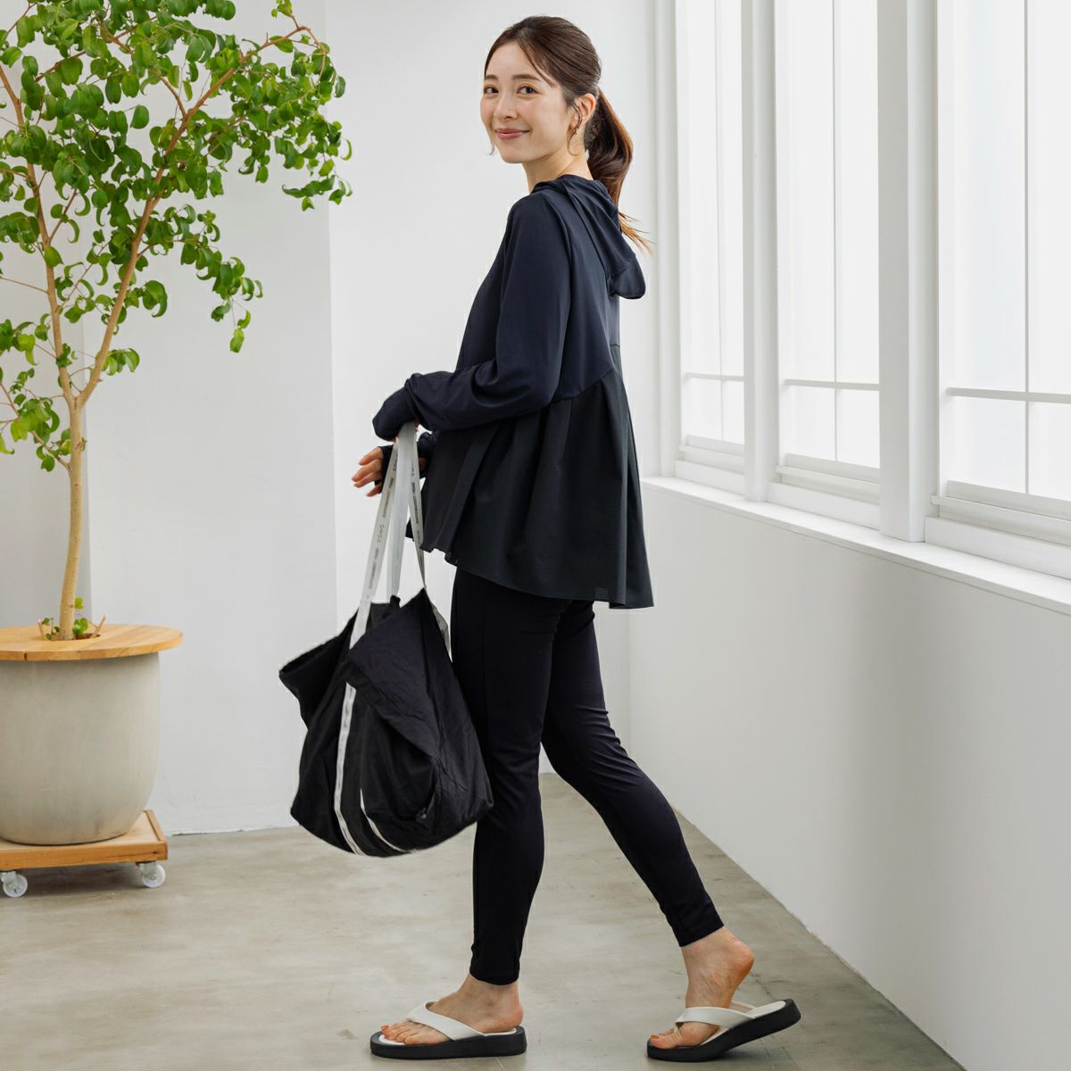 Sono - SONO ソーノ　ラッシュガード　タックフレアフーディ　パーカー SONO/ソーノ】Rash Guard タックフレアフーディ（ラッシュガード