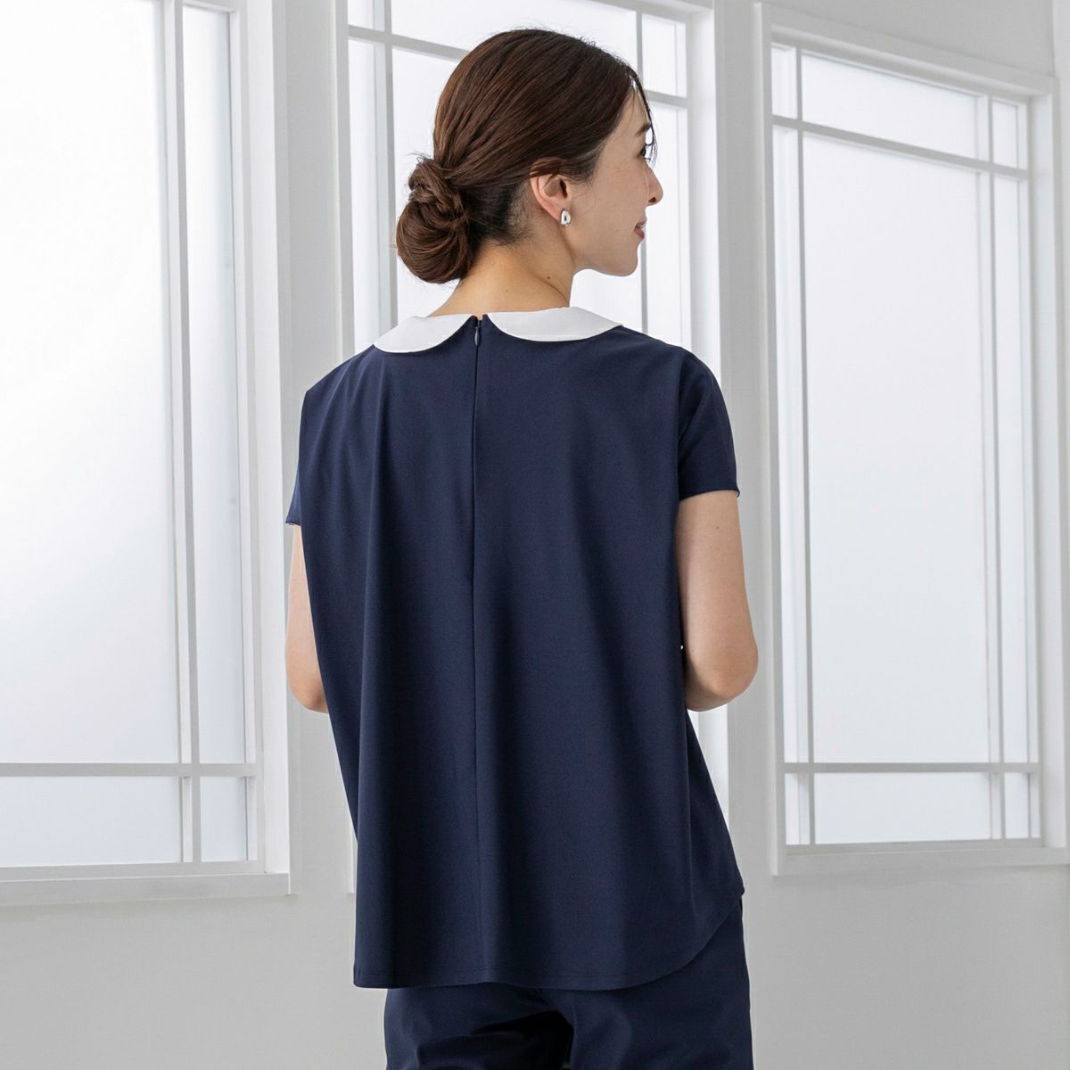 tシャツ 「SONO/ソーノ」「Magical Stretch」フラワーカラーＡラインフレアプルオーバ レディース Sono tシャツ 「SONO/ソーノ」「Magical Stretch」フラワー