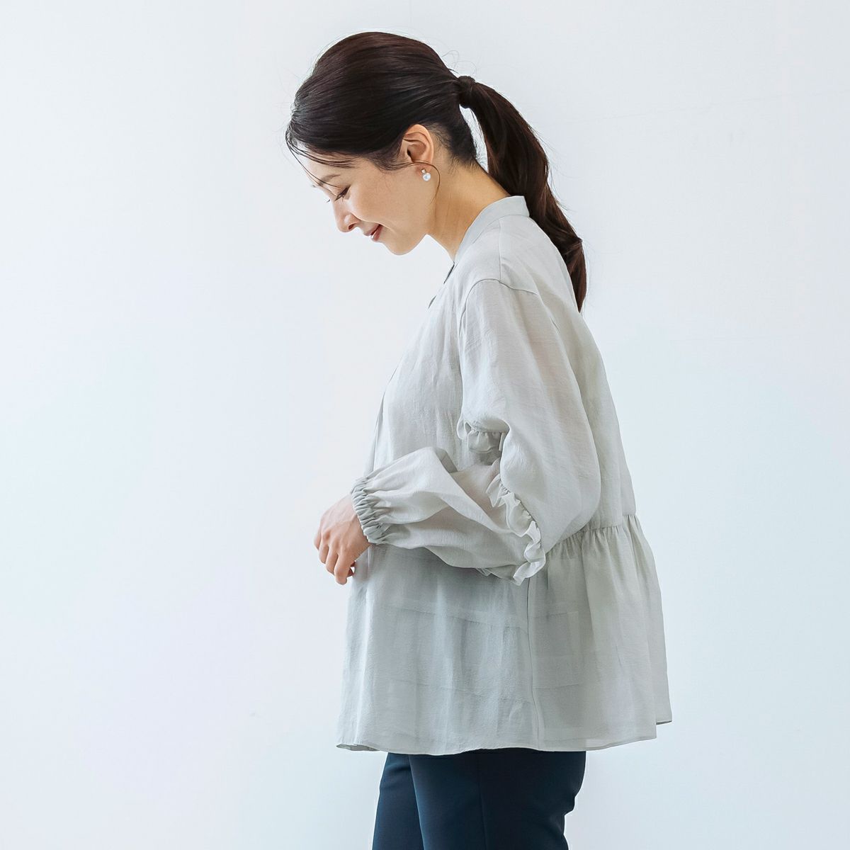 SONO】エアリーチェックブラウス【20250907】 | Spendard.com