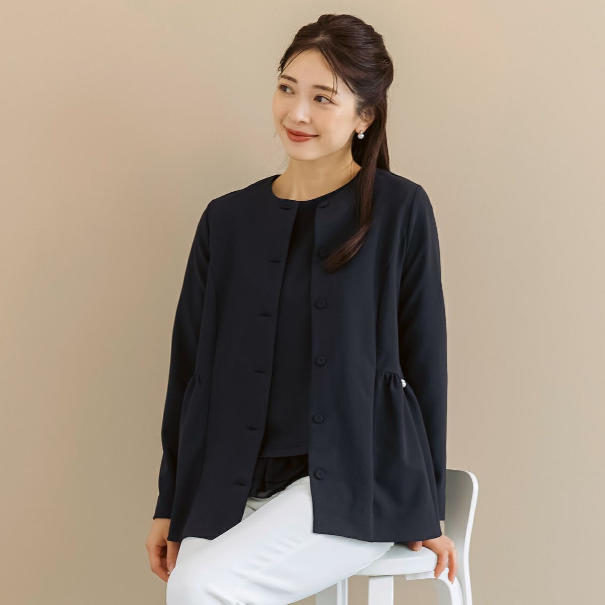sono カーディガン Sono ニット セーター 「SONO/ソーノ」シアーティアードフリル