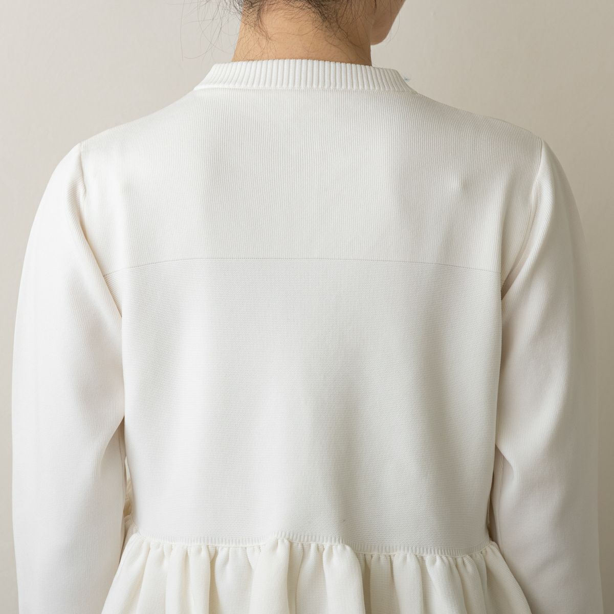 SONO】オーナメントパール3Dレイヤードニットカーディガン【20251003