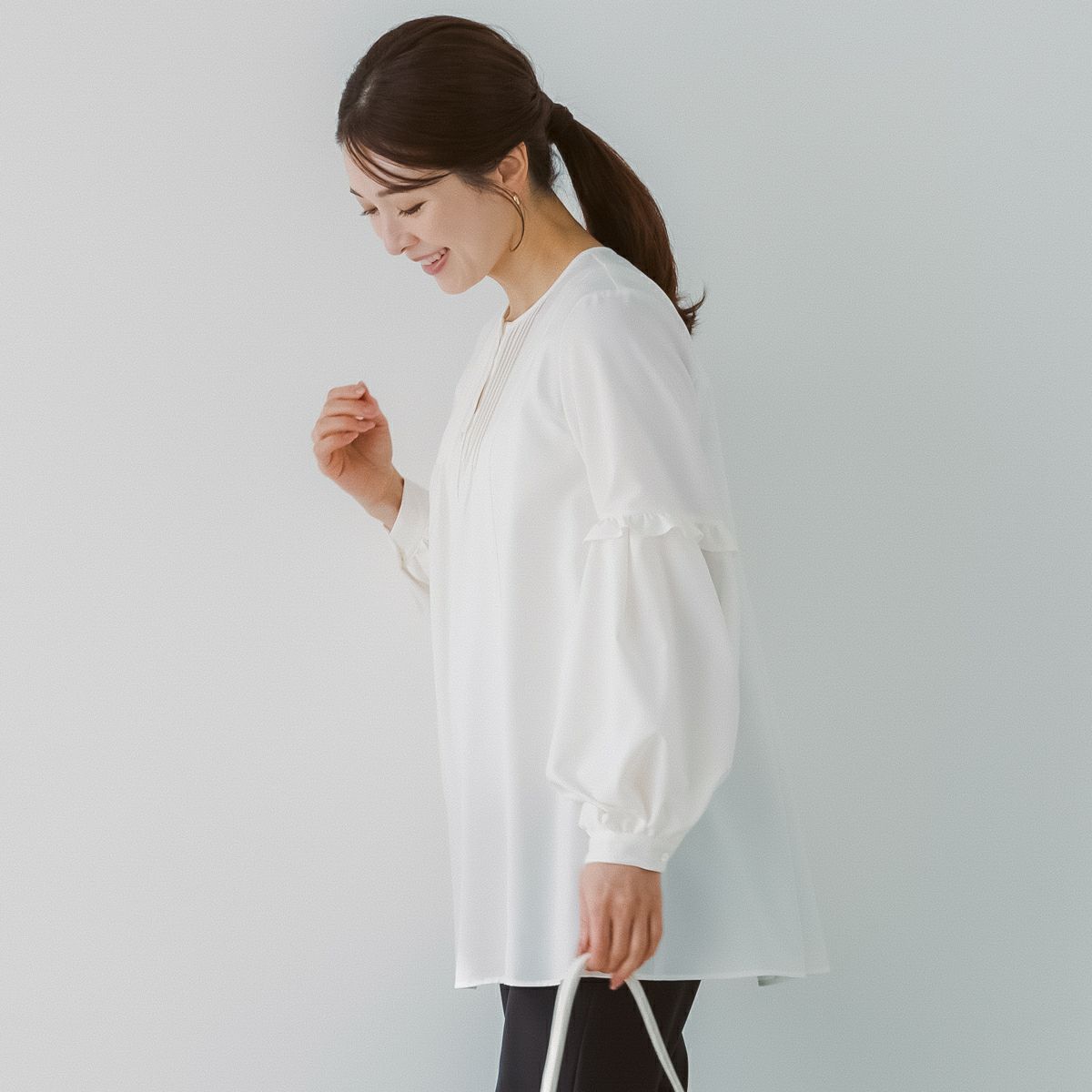 SONO】フローイングフリルチュニックブラウス【20260116】 | Spendard.com