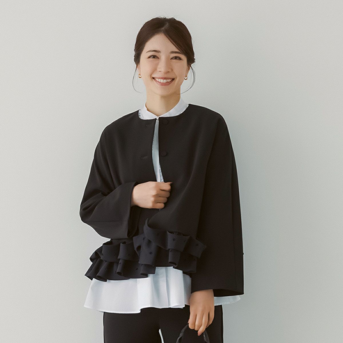 SONO NAVY】ホイップフリルショートジャケット【20260225】 | Spendard.com