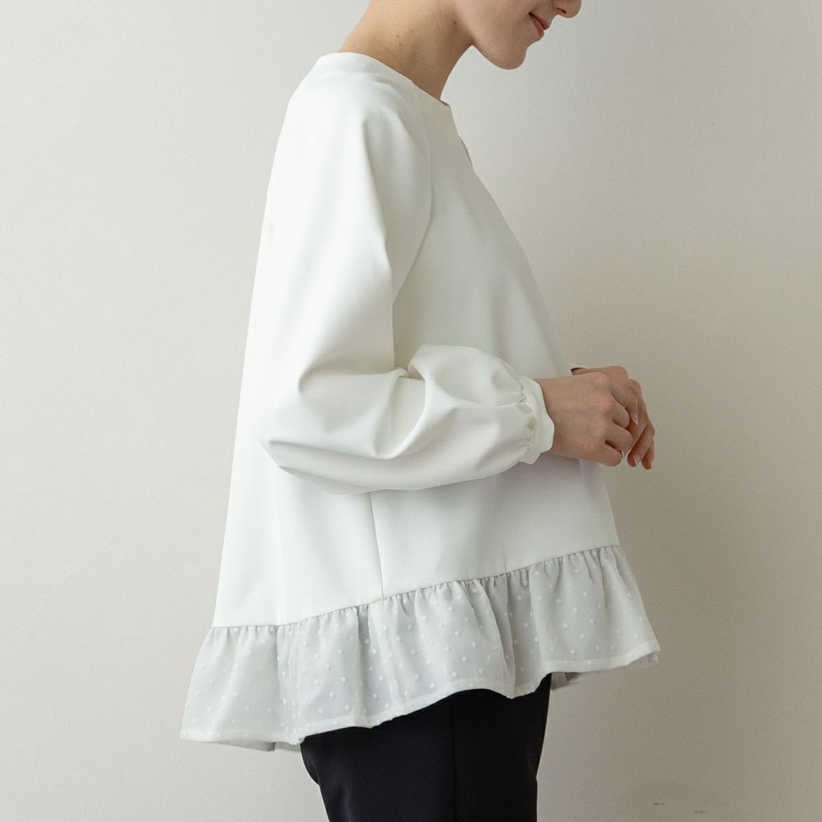 SONO】フロートドビー・ペプラムブラウス【20260220】 | Spendard.com